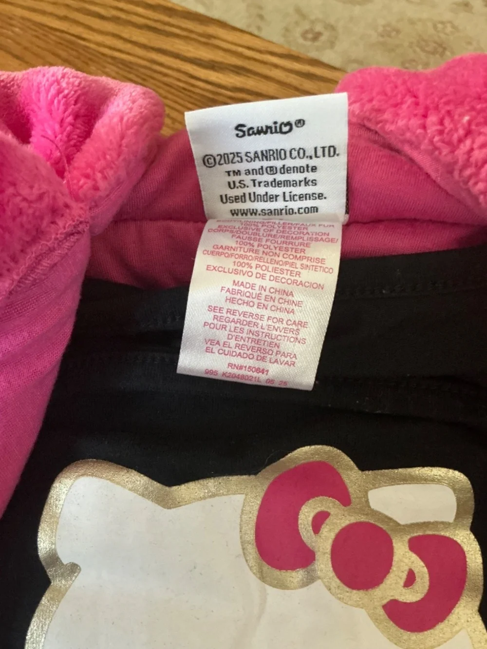 Hello Kitty Full Zip Faux Fur Hooded Vest w/ Top in Pink Combo Sz 3T EUC $48R